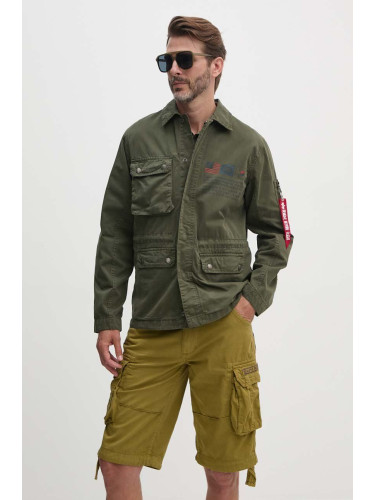 Яке Alpha Industries Field Jacket LWC 136115 136 в сиво преходен модел