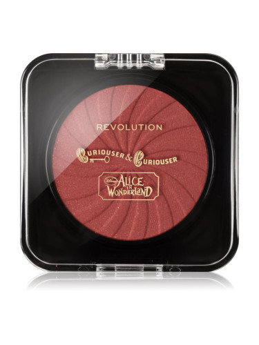 Makeup Revolution X Alice in Wonderland освежаващ руж цвят The Wrong Alice Blusher 3.5 гр.