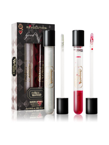Revolution X Alice in Wonderland комплект за устни цвят The Queens Lip Duo 1 бр.