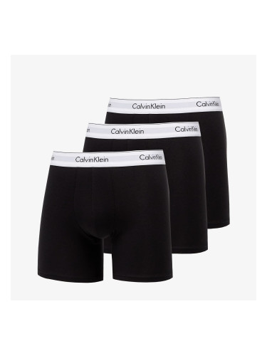 Calvin Klein Modern Cotton Stretch Boxer Brief 3-Pack Black/ Black/ Black M