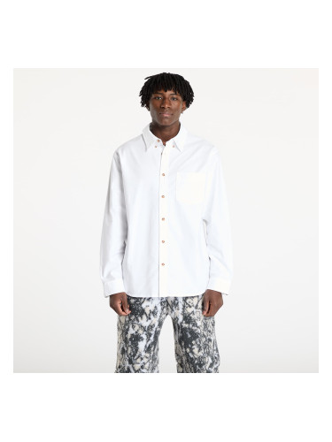 Риза Nike Life Men's Long-Sleeve Oxford Button-Down Shirt White/ White/ White L