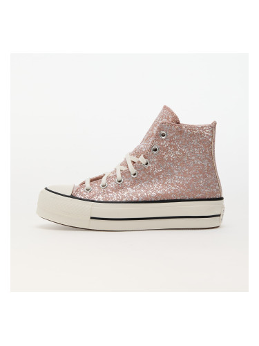 Сникърси Converse Chuck Taylor All Star Lift Platform Glitter Dusty Cinder/ Egret/ Black EUR 36