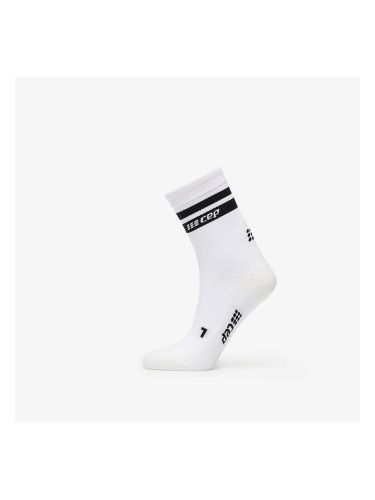 CEP 80's Mid Cut Compression Socks White/ Black M