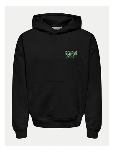 Only & Sons Суитшърт 22032074 Черен Oversize