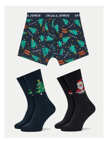 Jack&Jones Junior Комплект бельо Holly Jolly 12267024 Тъмносин