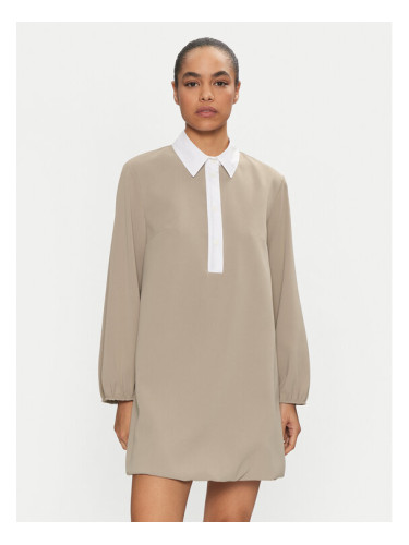 Please Ежедневна рокля A12YCSI000 Бежов Loose Fit
