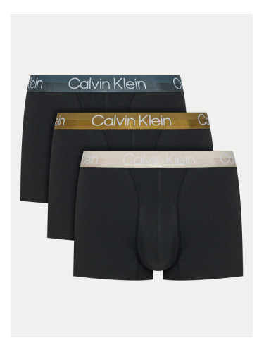 Calvin Klein Underwear Комплект 3 чифта боксерки 000NB2970A Черен