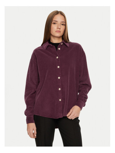 American Vintage Риза PADO06AH24 Виолетов Loose Fit