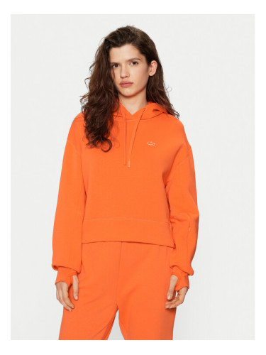Lacoste Суитшърт SF0281 Оранжев Relaxed Fit