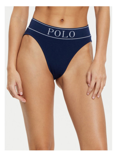 Polo Ralph Lauren Класически бикини с висока талия 4P2025 Тъмносин