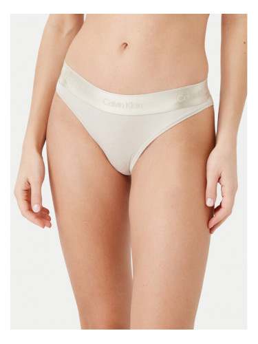 Calvin Klein Underwear Класически дамски бикини 000QF7999E Бежов