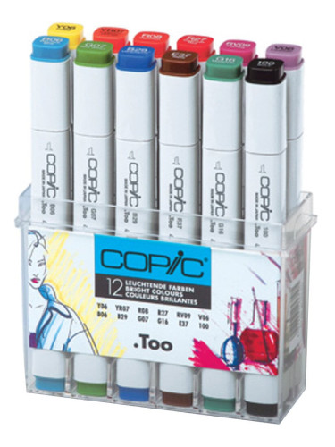 Copic Classic Пълнител за писалка Bright Colours 12 бр