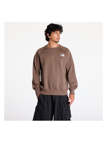 Суитшърт The North Face M Raglan Box Nse Crew Smokey Brown L