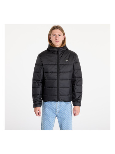 Яке LACOSTE Men's Water-Repellent Quilted Puffer Jacket Black/ Black XXL