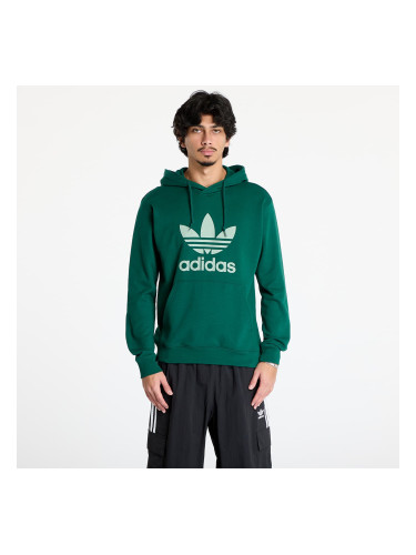 Суитшърт adidas Adicolor Classics Trefoil Hoodie Collegiate Green S