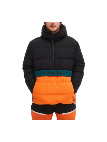 ONEILL O'riginals Puffer Anorak Jacket Black/Orange