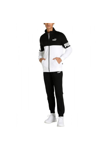 PUMA Power Colorblock Tracksuit Black/White