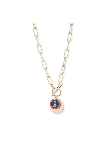 Колие LAUREN RALPH LAUREN Nk 17In Nautical Charm Pendant 14N00559 Златист