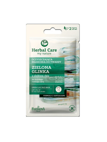 Почистваща маска за лице зелена глина Farmona Herbal Care Outlet