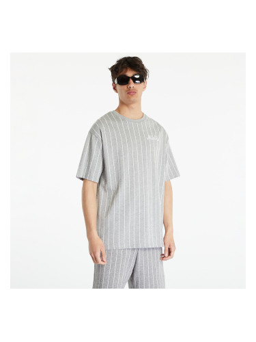 Тениска New Era Pinstripe Oversized T-Shirt Heather Gray/ White S