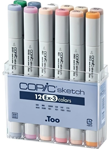 Copic Sketch Пълнител за писалка Ex Set 3 12 бр