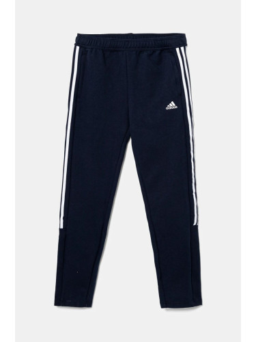 Детски спортен панталон adidas J HOT TIRO в тъмносиньо с десен IY3208