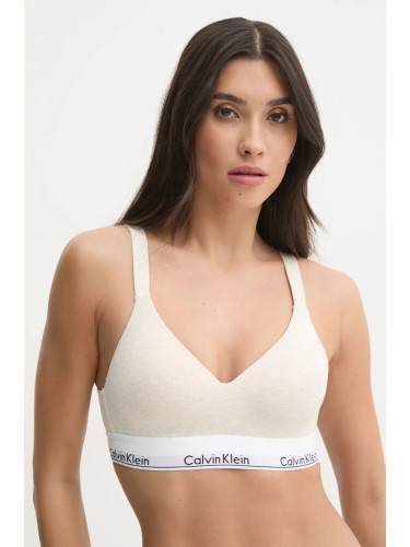 Сутиен Calvin Klein Underwear в бежово с меланжов десен 000QF7900E