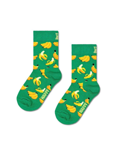 Детски чорапи Happy Socks Kids Banana Sock в зелено P001453