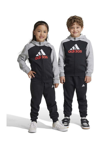 Детски анцуг adidas LK BL FL TS в черно IV7447