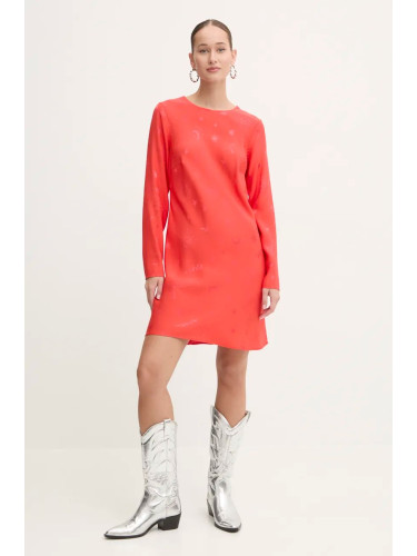 Рокля Never Fully Dressed Mini Soho Dress в червено къса със стандартна кройка NFDDR1568