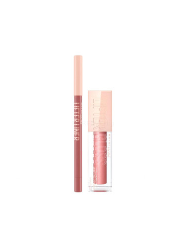 Пакет с отстъпка Блясък за устни Maybelline Lifter Gloss + Молив за устни Maybelline Lifter Liner