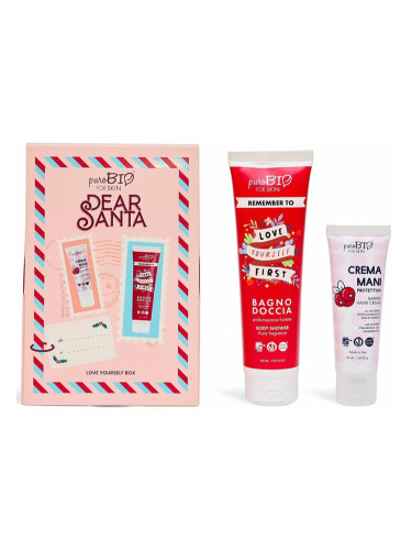 puroBIO Cosmetics Dear Santa Love yourself Box подаръчен комплект за тяло 2 бр.