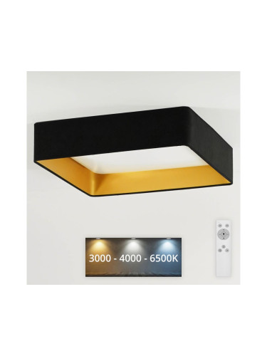 Brilagi - LED Димируема лампа VELVET SQUARE LED/24W/230V + д.у. черен