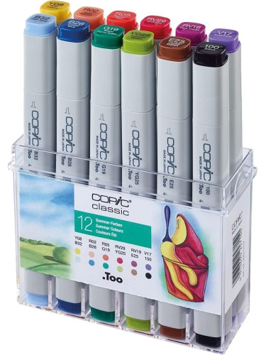 Copic Classic Пълнител за писалка Summer Colours 12 бр