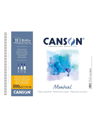 Canson Sp Montval Cold Pressed Скицник 41 x 32 cm 300 g Natural White