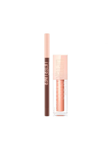 Пакет с отстъпка Блясък за устни Maybelline Lifter Gloss + Молив за устни Maybelline Lifter Liner