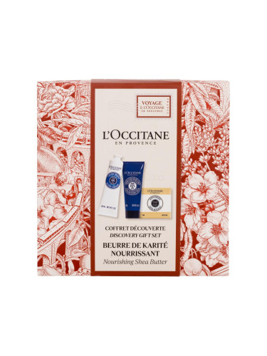 L'Occitane Shea Butter Discovery Gift Set Подаръчен комплект крем за ръце Shea Butter Hand Cream 30 ml + крем за тяло Shea Butter Ultra Rich Body Cream 20 ml + сапун Shea Milk Extra Rich Soap 100 g