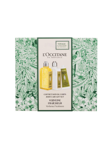 L'Occitane Verveine (Verbena) Body Care Gift Set Подаръчен комплект душ гел Verveine Shower Gel 250 ml + лосион за тяло Verveine Body Lotion 250 ml + крем за ръце Verveine Cooling Hand Cream-Gel 30 ml