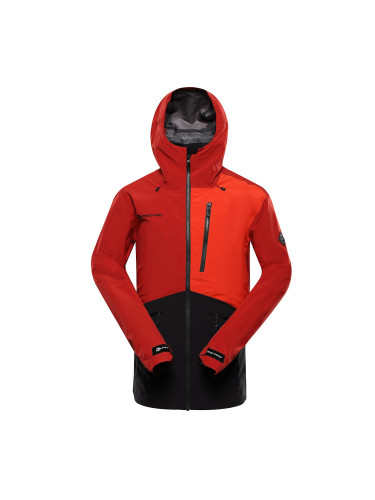 Men's jacket with ptx membrane ALPINE PRO ZARR lava falls