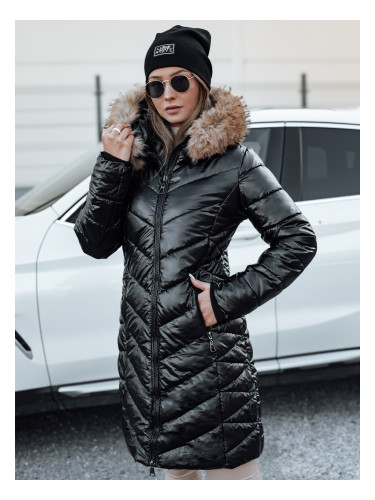 Women's winter quilted jacket BELLATRIX black Dstreet