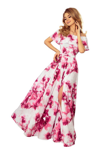 Long dress with ruffle Numoco