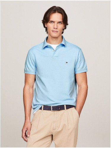 Light Blue Men's Polo Shirt Tommy Hilfiger 1985 Collection - Men