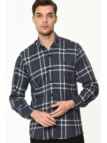 G701 DEWBERRY MEN'S SHIRT-NAVY BLUE