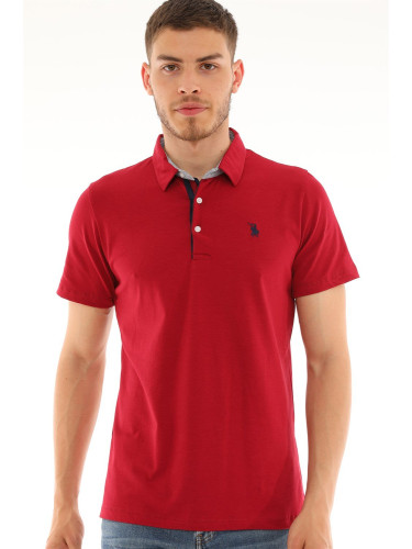 T8582 DEWBERRY MEN'S T-SHIRT-BURGUNDY