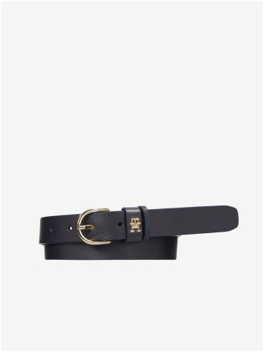 Dark blue women's leather belt Tommy Hilfiger - Women's