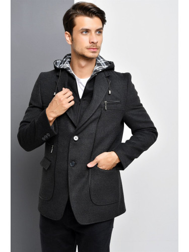 K7540 DEWBERRY MEN'S COAT-ANTHRACITE