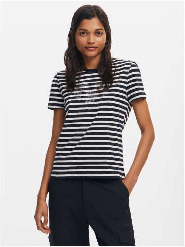 Women's striped T-shirt Desigual Daisy - Women's