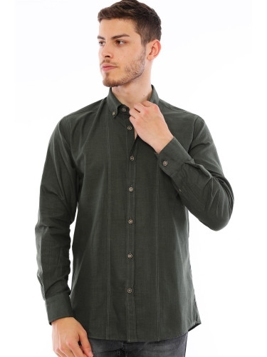 G721 DEWBERRY MEN'S SHIRT-KHAKI