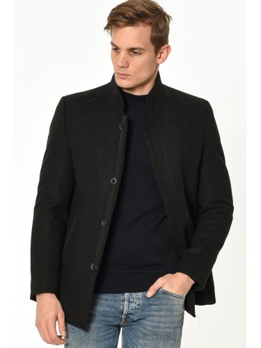 PLT8327 DEWBERRY MEN'S COAT-BLACK