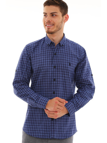 G724 DEWBERRY MEN'S SHIRT-NAVY-SAC